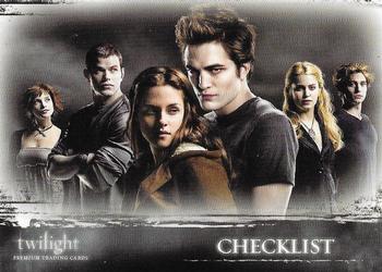 2008 Inkworks Twilight #72 Checklist Front