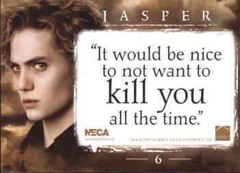 2009 NECA Twilight New Moon #6 Jasper Back