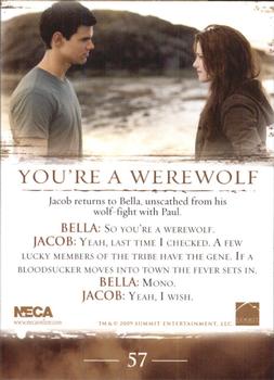 2009 NECA Twilight New Moon #57 You're a Werewolf Back