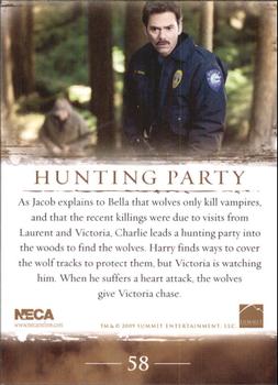2009 NECA Twilight New Moon #58 Hunting Party Back