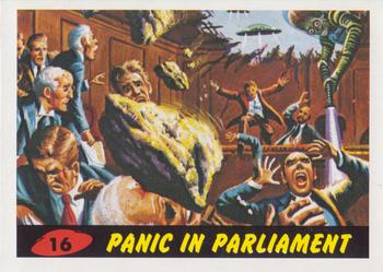 2012 Topps Mars Attacks Heritage #16 Panic in Parliament Front
