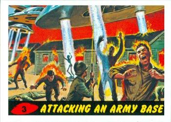 2012 Topps Mars Attacks Heritage #3 Attacking an Army Base Front