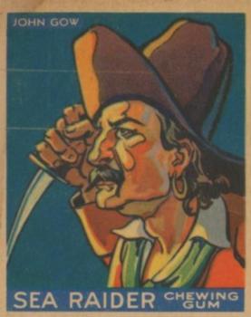 1933 World Wide Gum Sea Raiders (Canadian Version / English) (V359-1) #28 John Gow Front