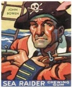 1933 World Wide Gum Sea Raiders (Canadian Version / English) (V359-1) #34 John Bowen Front
