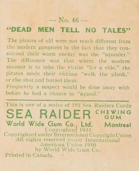 1933 World Wide Gum Sea Raiders (Canadian Version / English) (V359-1) #46 