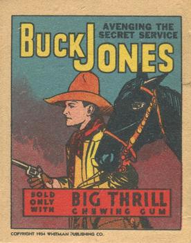 1934 Goudey Big Thrill Booklets (R24) #6 Avenging the Secret Service (Buck Jones) Front