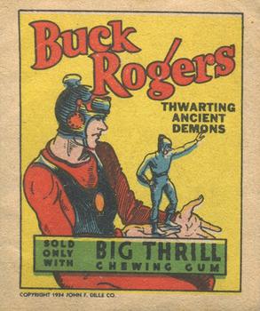 1934 Goudey Big Thrill Booklets (R24) #1 Thwarting Ancient Demons (Buck Rogers) Front