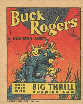1934 Goudey Big Thrill Booklets (R24) #2 A One-Man Army (Buck Rogers) Front