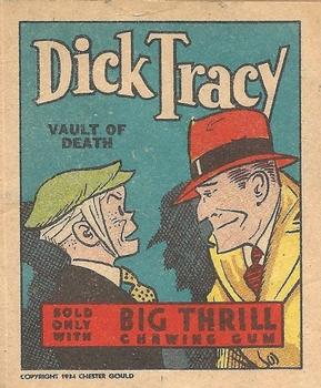 1934 Goudey Big Thrill Booklets (R24) #3 Vault of Death (Dick Tracy) Front