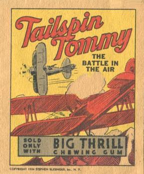 1934 Goudey Big Thrill Booklets (R24) #6 The Battle in the Air (Tailspin Tommy) Front