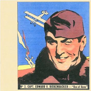 1936 Goudey History of Aviation (R65) #2 Capt. Edward V. Rickenbacker Front