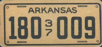 1937 Goudey Auto License Plates (R19-2) #NNO Arkansas Front
