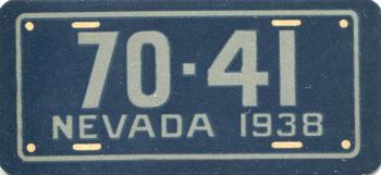 1938 Goudey Auto License Plates (R19-3) #NNO Nevada Front