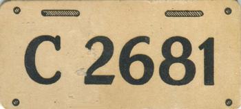 1938 Goudey Auto License Plates (R19-3) #NNO Sweden Front
