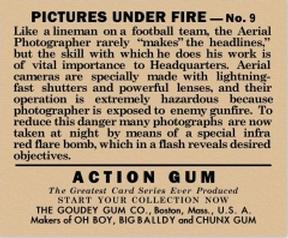 1938 Goudey Action Gum (R1) #9 Pictures Under Fire Back
