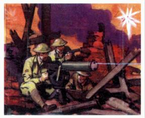 1938 Goudey Action Gum (R1) #12 Machine Gun and Crew Front