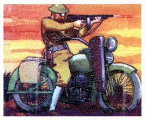 1938 Goudey Action Gum (R1) #17 Motorcycle Scout Front