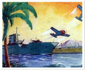 1938 Goudey Action Gum (R1) #25 Leaving Aircraft Carrier Front