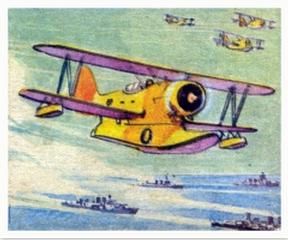 1938 Goudey Action Gum (R1) #40 Cruisers' Scout Planes Front