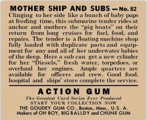 1938 Goudey Action Gum (R1) #82 Mother Ship and Subs Back