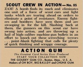 1938 Goudey Action Gum (R1) #85 Scout Crew in Action Back