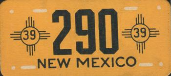 1939 Goudey Auto License Plates (R19-4) #NNO New Mexico Front