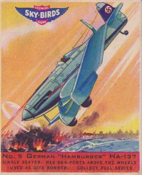 1941 Goudey Sky Birds (R137) #5 German. Hamburger HA-137 Front