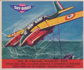 1941 Goudey Sky Birds (R137) #8 French. Hanriot 220 Front