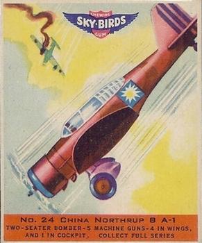 1941 Goudey Sky Birds (R137) #24 China. Northrup 8 A-1 Front