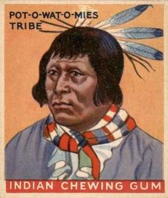 1947 Goudey Indian Gum (R773) #10 Chief of the Pot-o-wat-o-mies Tribe Front