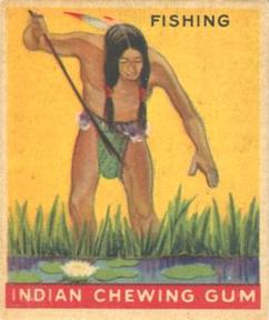 1947 Goudey Indian Gum (R773) #52 Fishing Front