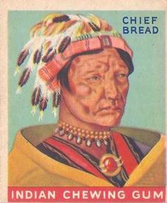 1947 Goudey Indian Gum (R773) #68 Chief Bread Front