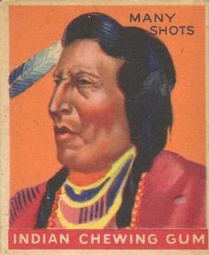 1947 Goudey Indian Gum (R773) #75 Many Shots Front