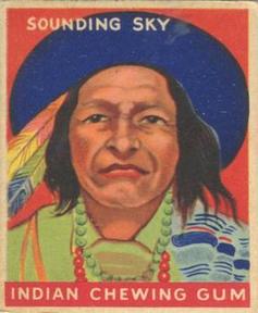 1947 Goudey Indian Gum (R773) #76 Sounding Sky Front