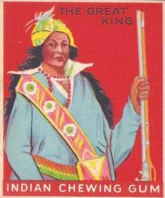 1947 Goudey Indian Gum (R773) #82 The Great King Front