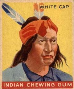 1947 Goudey Indian Gum (R773) #95 White Cap Front