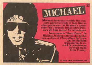1984 O-Pee-Chee Michael Jackson #23 Michael Jackson Back
