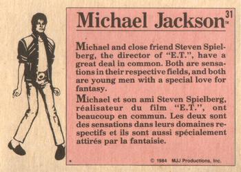 1984 O-Pee-Chee Michael Jackson #31 Michael Jackson Back