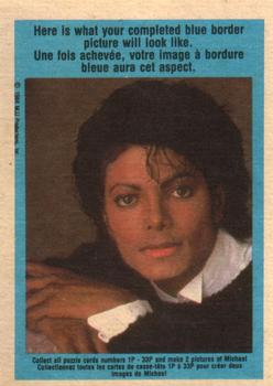 1984 O-Pee-Chee Michael Jackson - Puzzle Cards #1P Michael Jackson Back