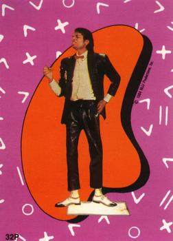 1984 O-Pee-Chee Michael Jackson - Puzzle Cards #32P Michael Jackson Front