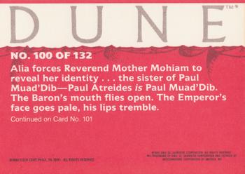 1984 Fleer Dune #100 Paul Atreides Lives! Back