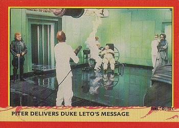 1984 Fleer Dune #23 Piter Delivers Duke Leto's Message Front