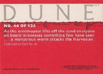 1984 Fleer Dune #44 The Worm Attacks Back