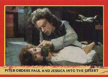 1984 Fleer Dune #49 Piter Orders Paul And Jessica Into The Desert Front