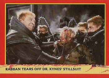 1984 Fleer Dune #54 Rabban Tears Off Dr. Kynes' Stillsuit Front
