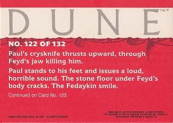 1984 Fleer Dune #122 Feyd Gets Stung! Back