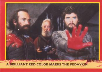 1984 Fleer Dune #78 A Brilliant Red Color Marks The Fedaykin Front