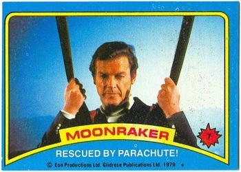 1979 Topps Moonraker #7 Rescued by parachute! Front