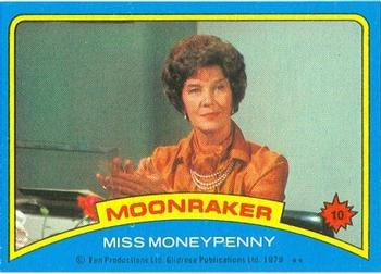 1979 Topps Moonraker #10 Miss Moneypenny Front