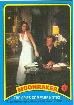 1979 Topps Moonraker #33 The spies compare notes! Front